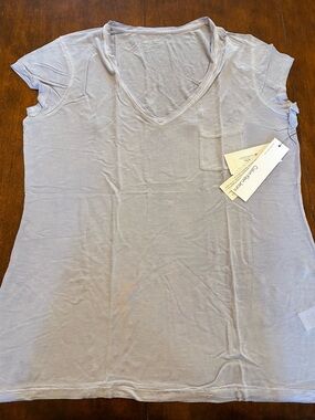Calvin Klein Jeans Lavender V-Neck Pocket Tee - Women’s